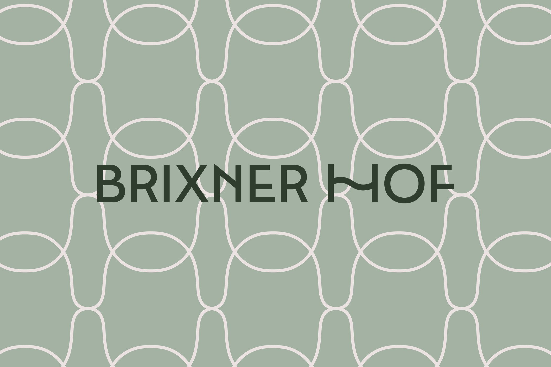 Brixner Hof Logodesign mit geometrischem Muster